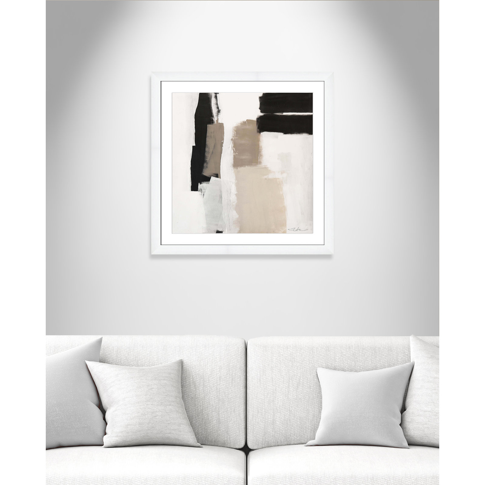 Earth Scapes II-A Print by Casa Fine Arts, White Cube Framed, 29" H x 29" W x 1.25" D