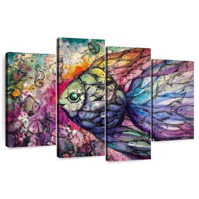 Brampt Abstract Rainbow Fish