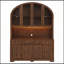 Armoire de cuisine cintrée de 75,8 pouces de hauteur et 55 pouces de largeur avec éclairage DEL et prise de charge-712461352