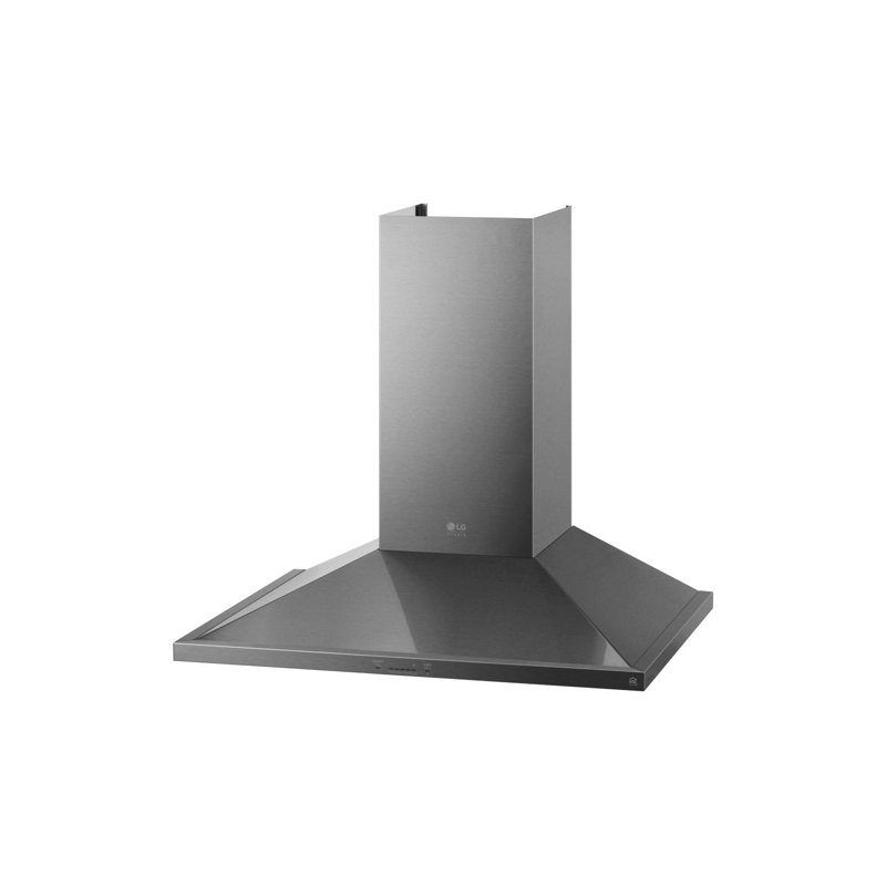 36" 600 CFM Ducted Wall Mount Range Hood with Nightlight, Wi-Fi, Remote Control Included, 30", Black