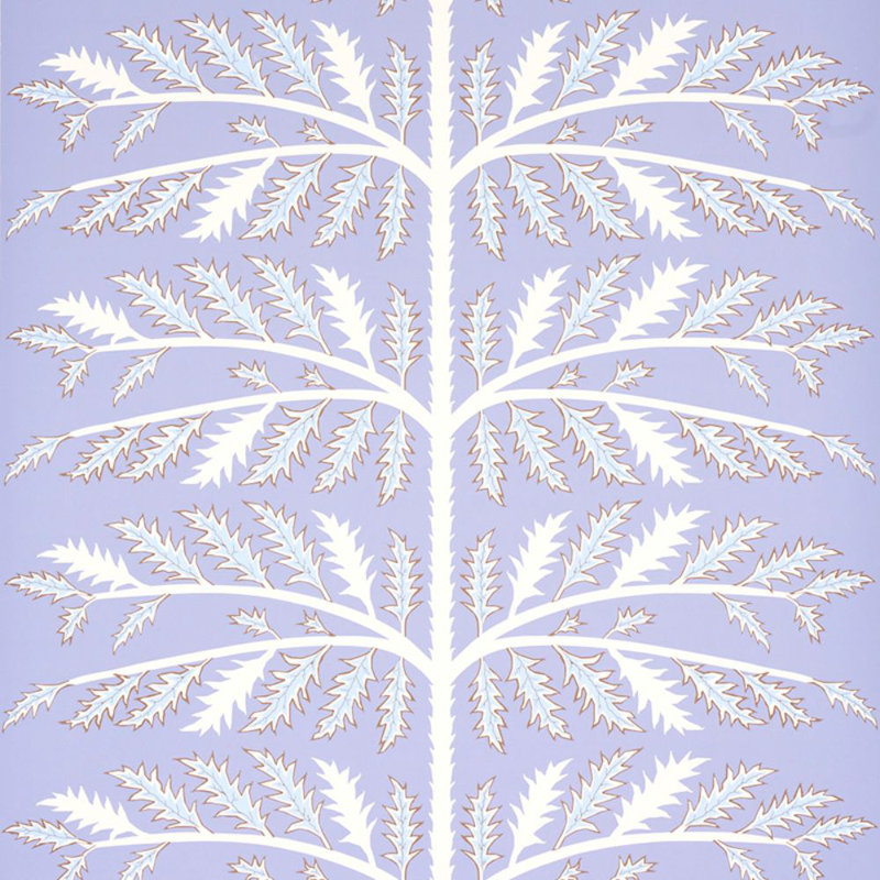 Papier peint Schumacher x Neisha Crosland Thistle, Lavande