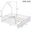 Lit plateforme avec garde-corps Wood House-121066621