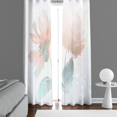 Annajean Semi Sheer Curtain Panel Pair