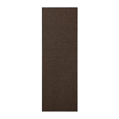 Amoritta Furnish my Place Modern Indoor/Outdoor Commercial Solid Color Rug - Pet and Kids Friendly Rug, Stain Resistant, Floor Carpet for Living Room & Hallway, Wedding - Chocolate