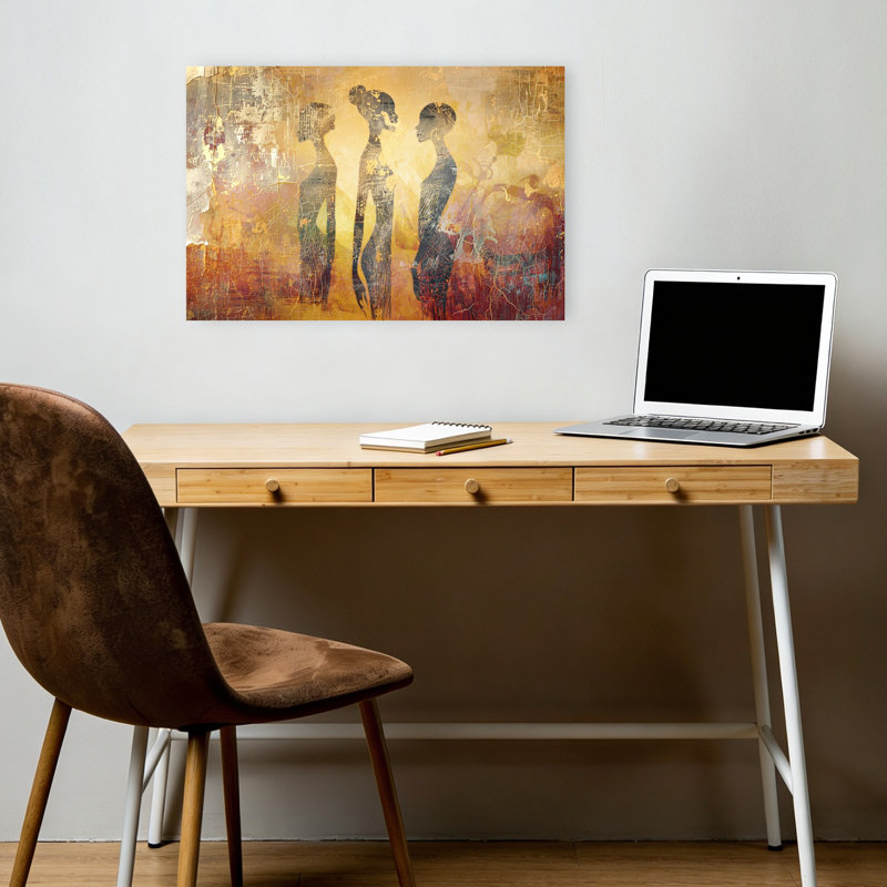Art mural antique rustique antique, 12" H x 18" W