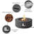 Czinege Round Concrete Propane Fire Pit Table-1543104983
