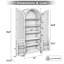 Armoire arquée de 71 pouces de hauteur-766937149
