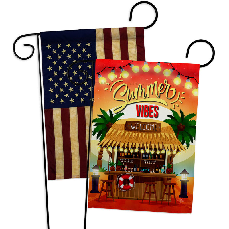 Double Sided 18.5'' H x 13'' W Polyester Garden Flag