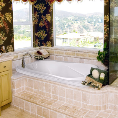 Cassi 60'' x 42'' Soaking Acrylic Bathtub