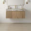 Meuble-lavabo mural 36 po avec comptoir en pierre frittée et lavabo en céramique, armoire de rangement avec 1 tiroir et porte à fermeture en douceur-522743872-522743875-522743873