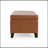 STORAGE PU OTTOMAN Orange Brown