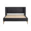 Lit Sawyer King capitonné à oreilles avec liseuses dissimulées et ports de chargement USB/A/C, chenille-458496242-458496252