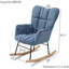 Chaise berçante rembourrée avec fauteuil à bascule et fauteuil à haut dossier rembourré avec fauteuil à haut dossier et fauteuil d'appoint confortable