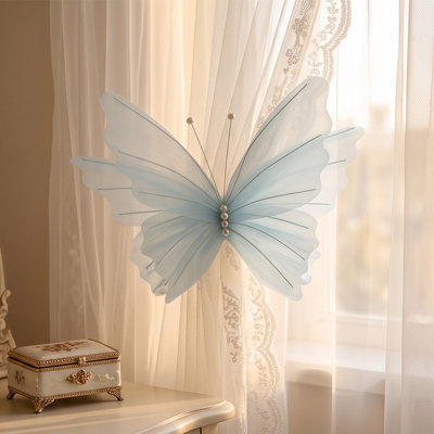 glass cup Handmade PaperFabric   Decorations Large 30cm Stereo   Wall Ornament Art  For Wedding  Window Visual Merchandisi