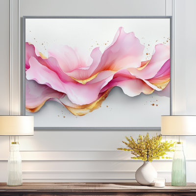 «Fluid Foundations Of Rosa Marble II», reproduction d'art sur toile abstraite