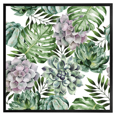 Aalyssa Watercolour Botanical Leaves - Single Picture Frame Print