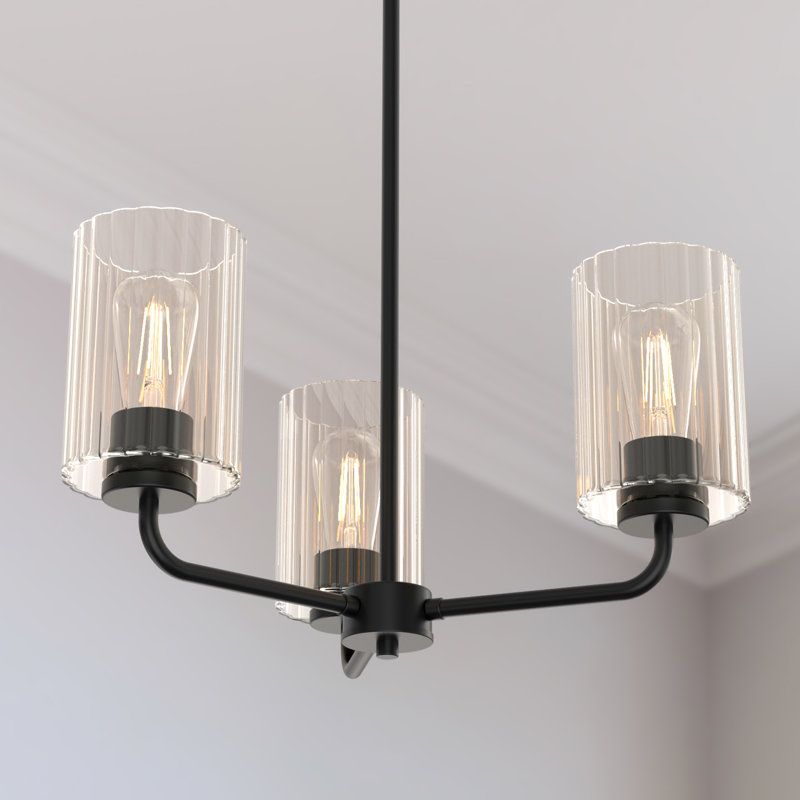 Lustre pour îlot de cuisine 3 lumières Afelien