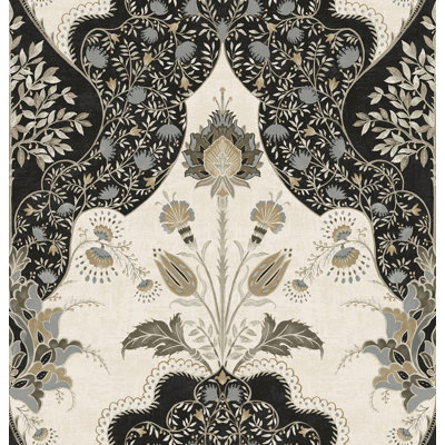 Auden Green Floral Grandeur Wallpaper
