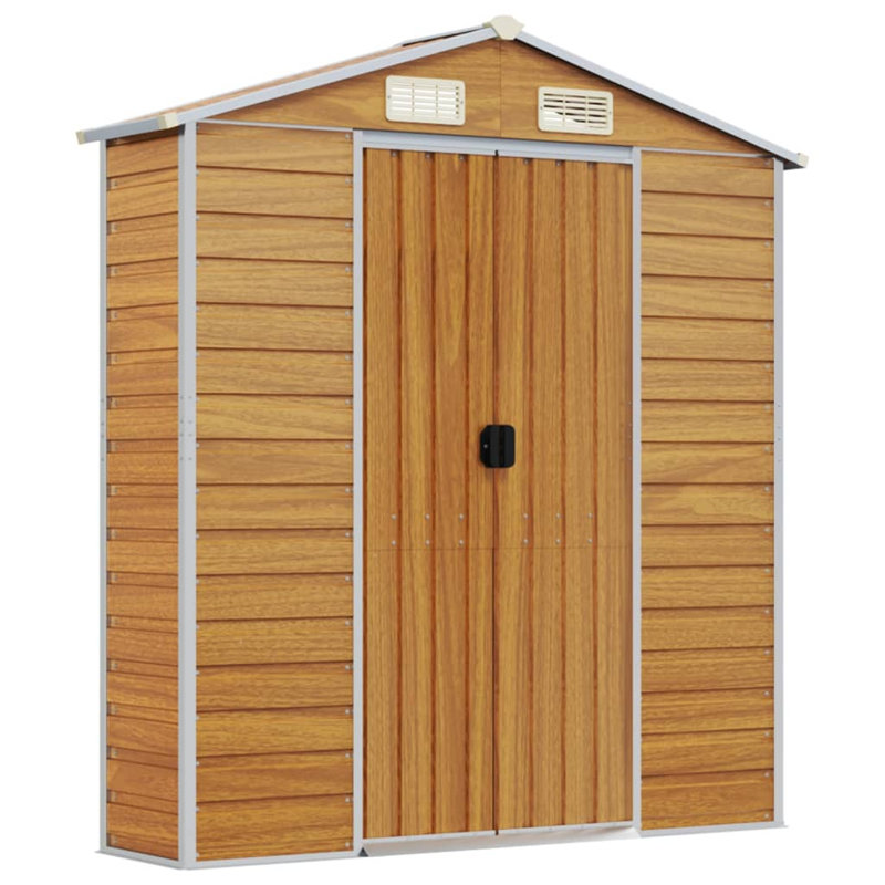 Remise de jardin en acier galvanisé 75,2 × 252,0 × 78,0 Brityn