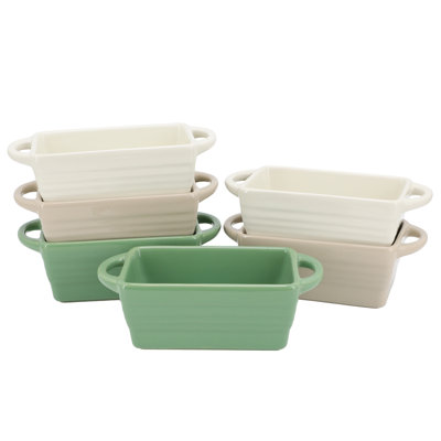 Ensemble de mini moules à pain 5 pièces en grès de 5,1 pouces Martha Stewart Vanowen