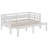 Twin Extending Bed Frame With A Pull Out Trundle, Sofa Bed With Wood Slat Support