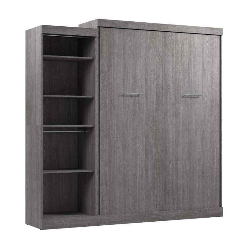 Grand lit plateforme Arthor, Écorce gris