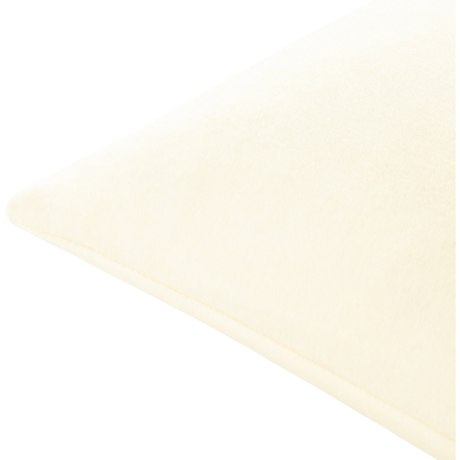 Denny Cotton Throw Pillow, Pillow Cover Only - No Insert, Square 18", White