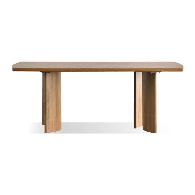 Table de salle à manger Burlywood, H 29,53 po x L 86,61 po x l 31,5 po