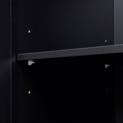 79'' Tall Modern Hall Tree With Shoe Storage, 4-In-1 Entryway Bench With 6 Cabinets, 4 Coat Hooks & Adjustable Shelf