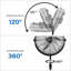 Ventilateur sur socle simple de luxe industriel, 18 pouces-69555570