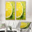 Zeste de citron zeste - fruits, ensemble de 2 impressions sur toile-102573252-102573249