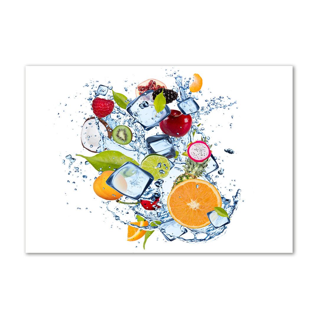 Obst und Eis - Kunstdrucke auf Leinwand - Wrapped Canvas