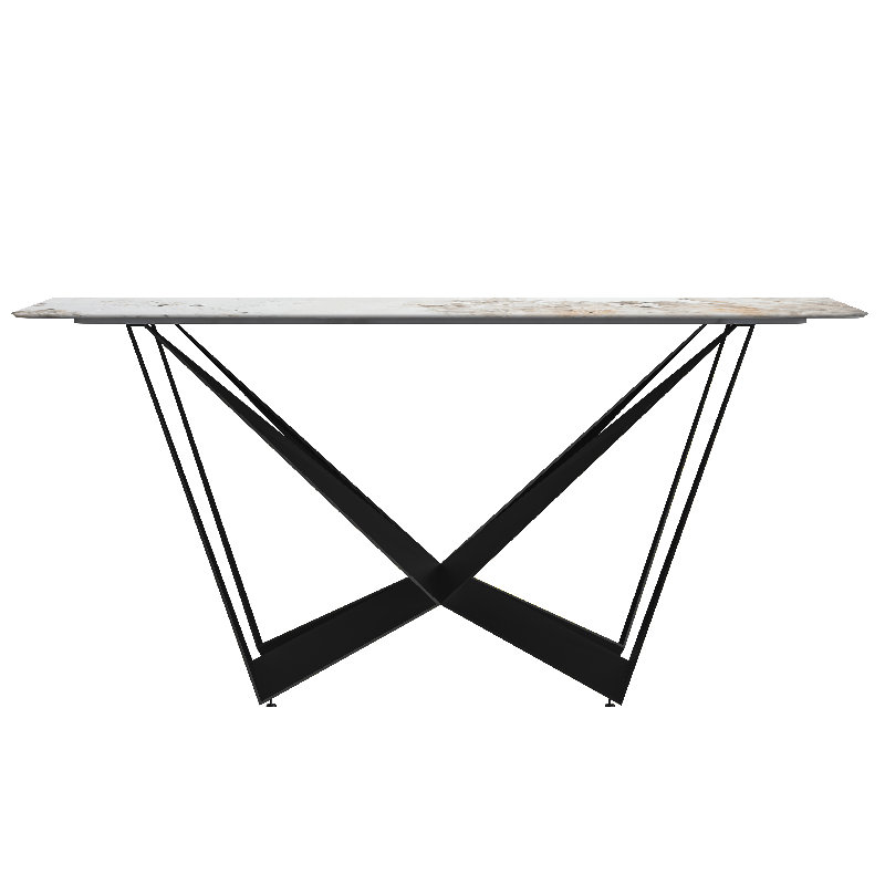 Lakshan rectangulaire L 31,5 po, L 55,11 po x L 31,5 po, Pierre blanc gris