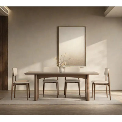 Light Luxury Durable Solid Wood Rock Table Sets.
