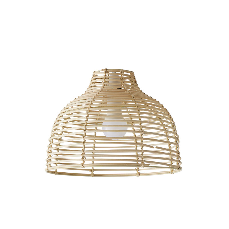Hojovice 22.5cm H x 31cm W Bowl Pendant Shade, Natural