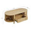 Table basse 47,2 po ovale avec rangement, table d'appoint cannelée avec tiroirs et portes tambour rondes-1086421538