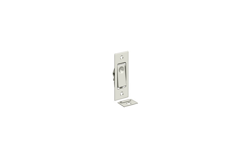 Boulons de porte Deltana PDB42U14; Jamb Bolt; Finition nickel brillant
