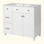 Meuble-lavabo de 36 po avec lavabo en céramique, tiroirs standard et double couche, portes à fermeture en douceur, tablettes réglables, armoire de rangement moderne pour petites et moyennes salles de bain-71165302