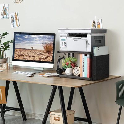 17'' W 1 Printer Stand with Wheels