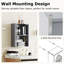 Framed Mirrored Medicine Cabinet Adjustable Shelves
