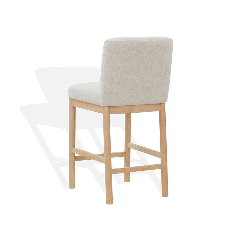 Connie Boucle Counter Stool, Cream