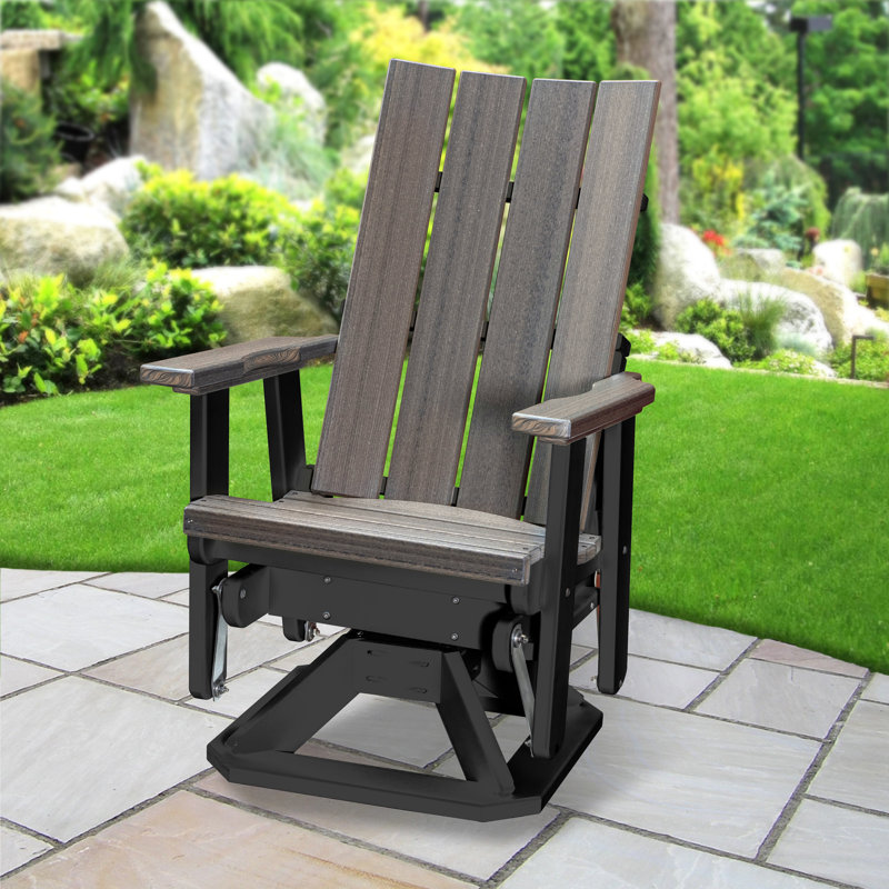Fauteuil oscillant Brandon , Gris bord de mer / noir
