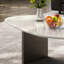 Simple and unique shaped marble coffee table-133160626