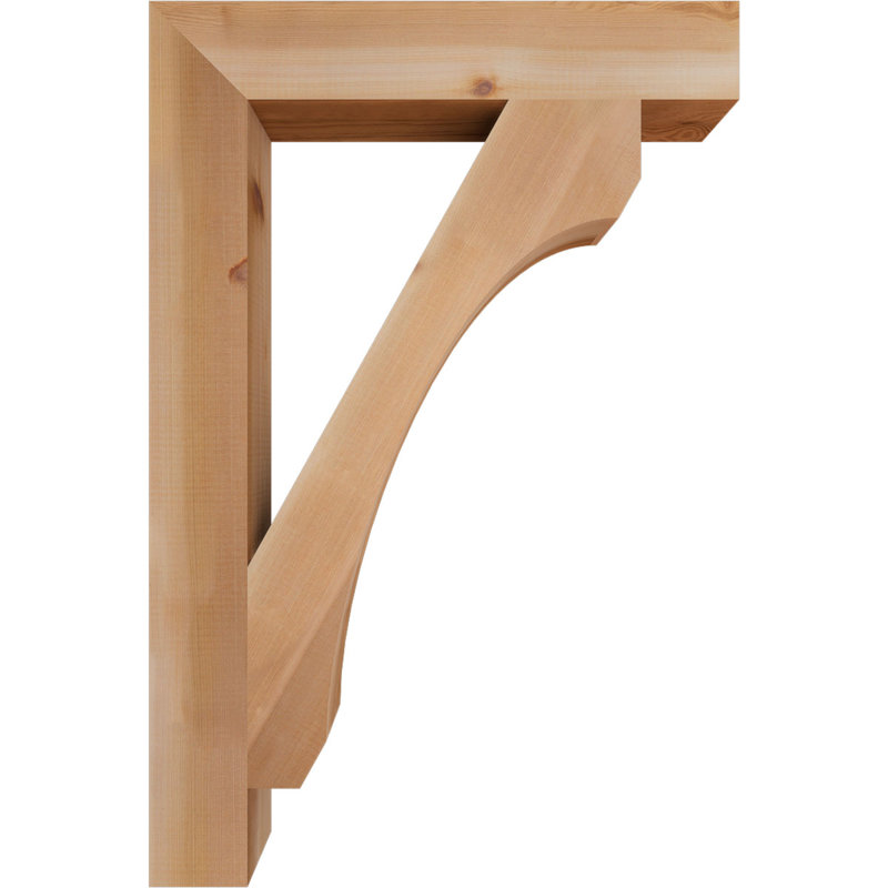 Support l 3 3 po x P 24 po x H 36 po, cèdre rouge de l'Ouest, Cèdre rouge, Lisse, H 36 po x l 3,5 po x P 24 po
