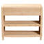 Console tressée en rotin naturel avec tiroirs et tablettes - Armoire de rangement de style bord de mer pour vestibule, salon ou chambre à coucher, 35 po