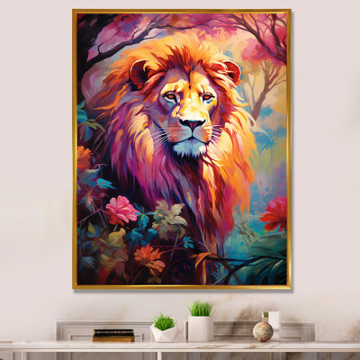 Lion Symbolic Majesty Symbolism II - Animals Wall Art Living Room