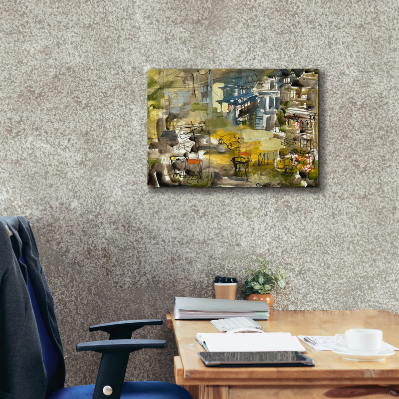  «Le quartier 3» par Erin McGee Ferrell, art mural sur toile, 26 po x 18 po