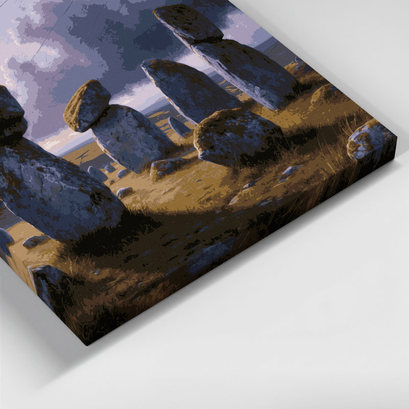Art mural sur toile gris Sci Fi, H 16 po x l 16 po