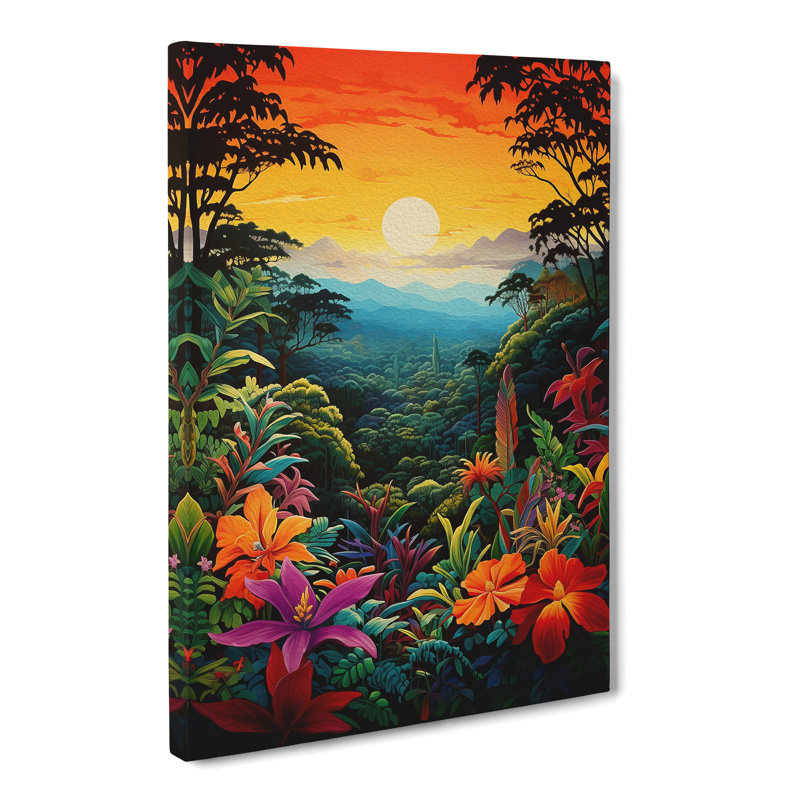Jungle Colour Field No.3 - No Frame Print, 60cm H x 40cm W x 3cm D
