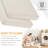 Waterproof Outdoor Patio Chair Cushions (Set Of 2) - 4" Thick Square Seat Pads-1896143767